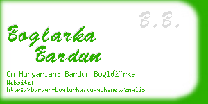 boglarka bardun business card